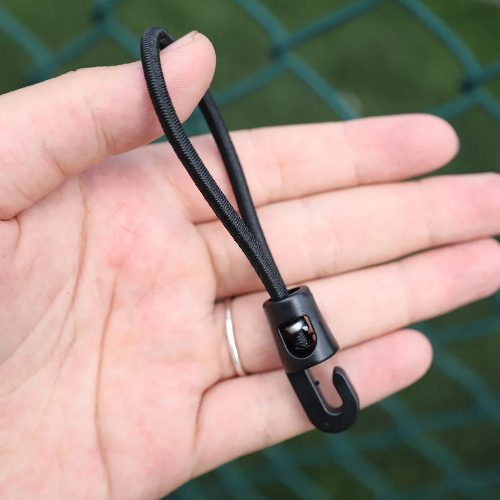 10/50/100Pcs Bungee Cord with Hooks High Elasticity Expander with Hooks Rubber Tensioner with Hooks for Camping Tarpaulin