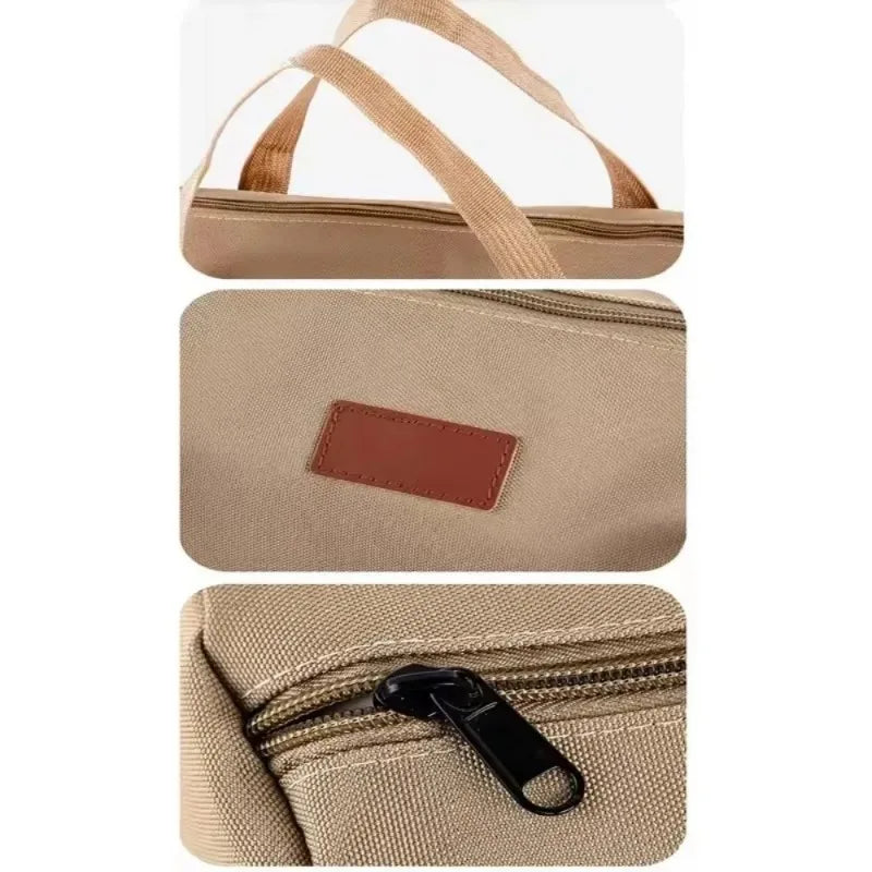 Outdoor Ground Nail Bag Camping Tent Pegs Bag Cylindrical Stake Storage Backpack Portable Miscellaneous Bag Storage Box Toolkit